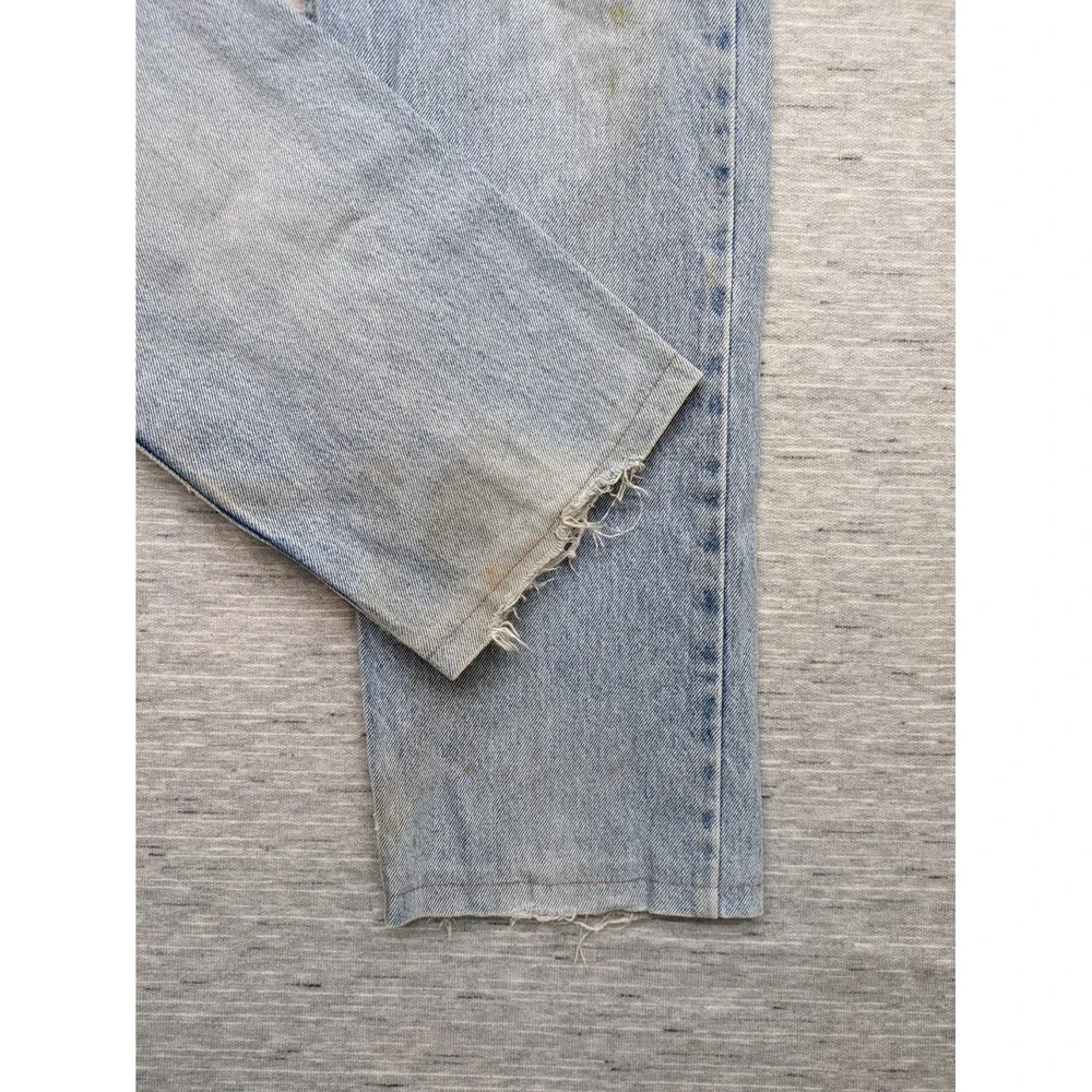VTG Levis 505 Jeans Mens‎ 33x32 Blue Straight Leg Regular USA 90s Thrashed Read
